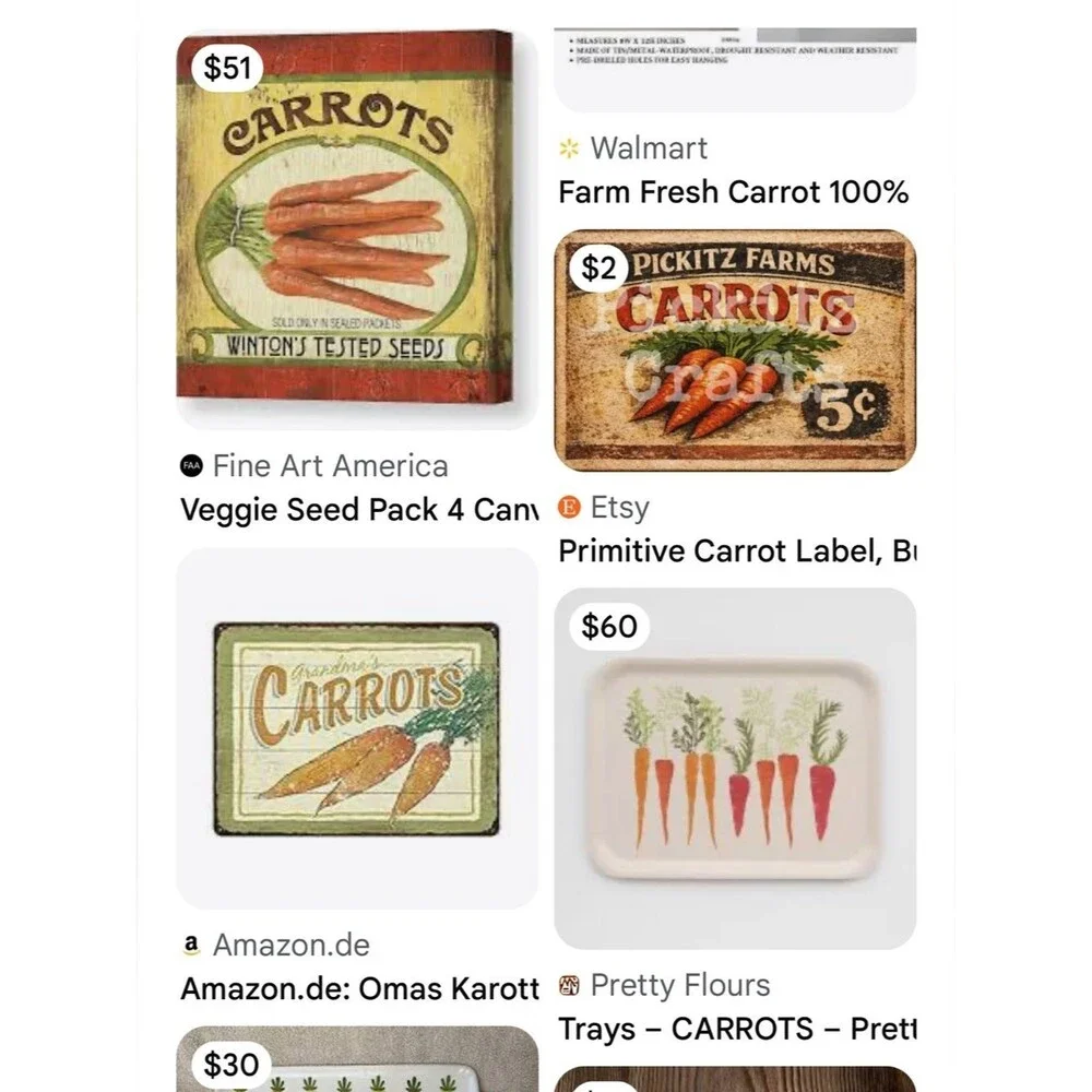 #2306* “9x13” So Good for You Carrots Decorative Tray - Orange